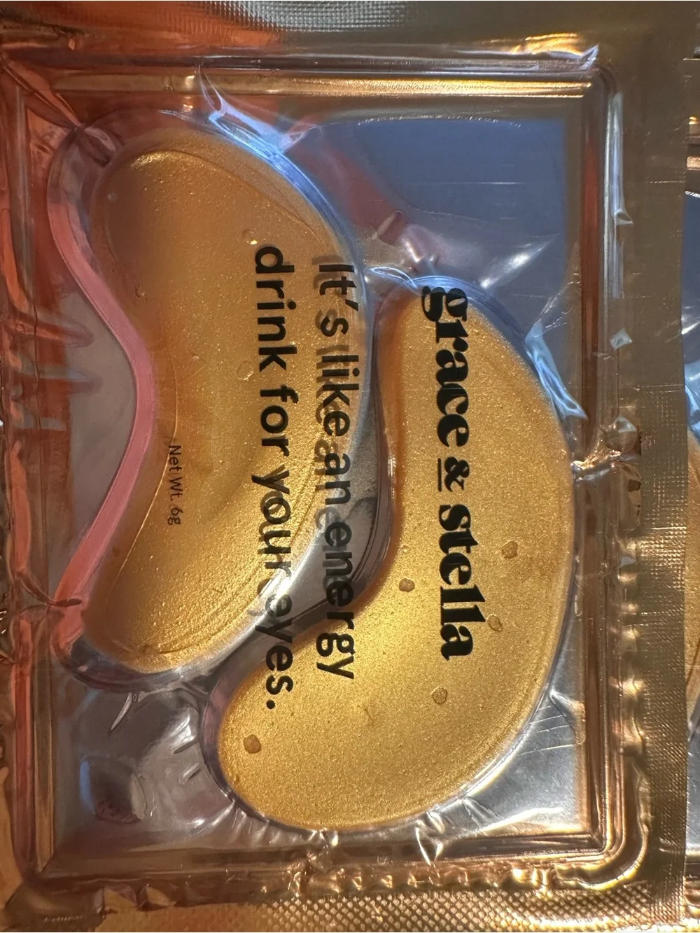 grace & stella Pink & White Anti-Wrinkle Energizing Eye Mask